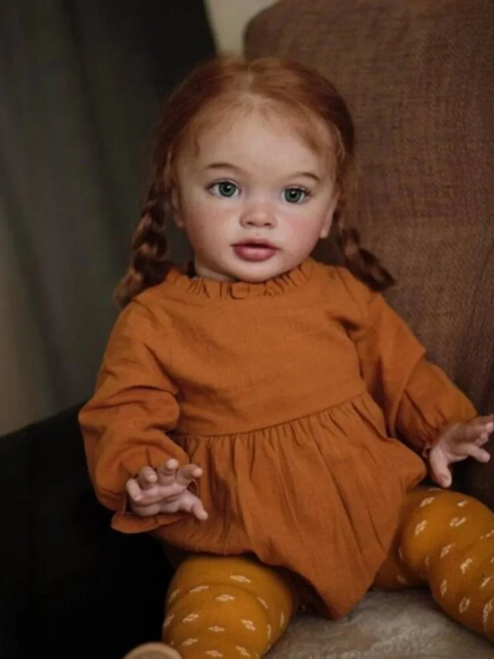 26 Inch Lifelike Reborn Toddler Girl Doll Full Vinyl Limbs Cloth Body Blue Eyes
